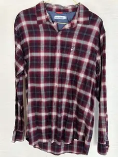 【美品】【断捨離中】Hush Puppies チェック柄長袖シャツ LLサイズ