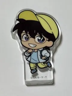 名探偵コナン 江戸川コナン 缶バッジ アクリルブロック
