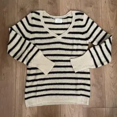 【新春値下げ中】kai Lani モヘア　ボーダーニット