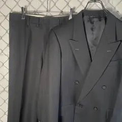 セットアップ ダブルブレスト スーツ 黒ノームコアvintage archive 