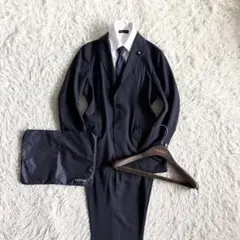 極美品>LARDINI easy wear 新ロゴ ダークグレー スーツ 50 - メルカリ
