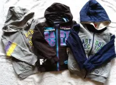 値下げ☆　BABYDOLL　男の子　１１０ パーカー３点セット　まとめ売り