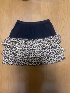 ヒョウ柄フリルミニスカート
