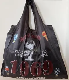 【新品】キャラクターエコバッグ 大容量 スヌーピー 1969年プリント