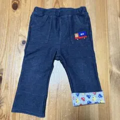 値下　ミキハウス　デニム風ボトムス　80cm