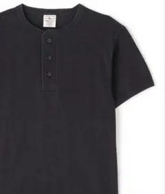 AVIREX ヘンリーネック Tシャツ ブラックのサムネイル
