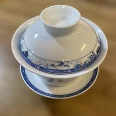 蓋碗 中国茶器 景観絵柄 6個セット