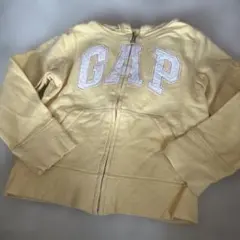GAP kidsイエロー ジップアップパーカー130