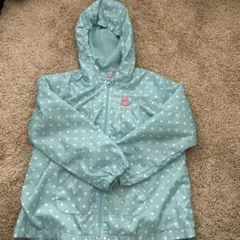 ミキハウス 水玉模様 フード付き ウィンドブレーカー アウター120