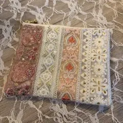インド刺繍ポーチ　NO.10