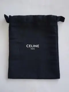 CELINE セリーヌ 収納保存袋 巾着 黒ブラック ポーチ 39cm×39cm - メルカリ