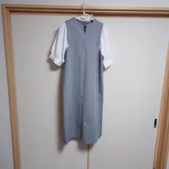 grove ドッキングワンピース グレー