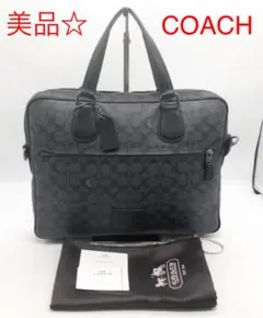 T1292 美品☆コーチ シグネチャー ショルダーバッグ 2way ハンドバッグ