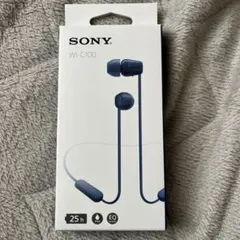 SONY WI-C100 ワイヤレスイヤホン 青