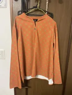 HARE 長袖 Tシャツ オレンジ 円形模様