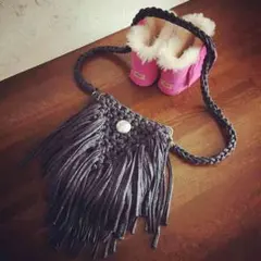 オーダー賜ります 見本品 フリンジショルダーバッグ