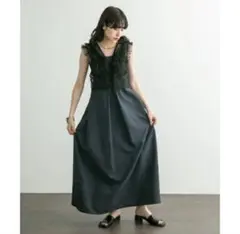 KBF 2way ノースリーブワンピース Navy