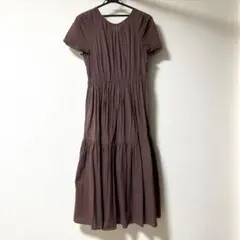 SNIDEL / フレアロングワンピース /サイズF