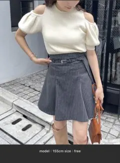 NICE CLAUP ナイスクラップ BackレースUPニット アイボリー F
