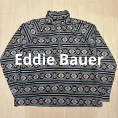 希少レア00sエディーバウアーEddie Bauerフリース総柄ヴィンテージ