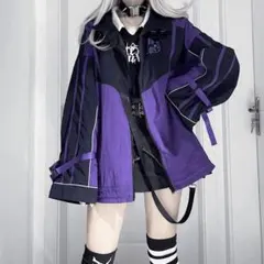 ワイドスリーブパープルジャケット サブカル系 地雷系 売り切れ品のサムネイル