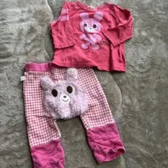 ミキハウス ホットビスケッツ ベビー服 上下セット 70cm