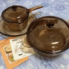 VISION 両手鍋＆フライパン片手鍋セット アンバーカラー iwaki 2025年最新】VISION 鍋 イワキの人気アイテム - メルカリ