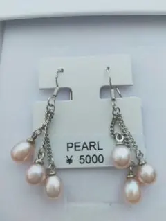 淡水パール シルバー925フックピアス