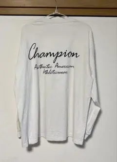 Champion チャンピオン 長袖Tシャツ ホワイト XL
