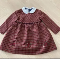 ファミリアワンピース　　ファミリア襟付きワンピース