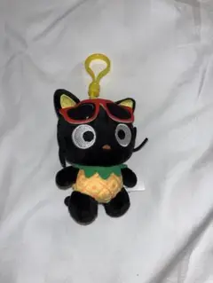 【希少・新品】ハワイ限定 チョコキャット ぬいぐるみキーホルダー パイナップル