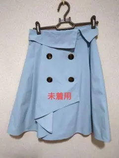 707.【未着用】CECIL McBEE　トレンチ風スカート　ブルー　М