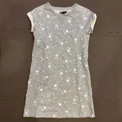 GapKids グレー 星柄 半袖ワンピース