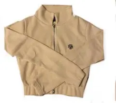 muah muah スリムフィット ジップアップニットカーディガン