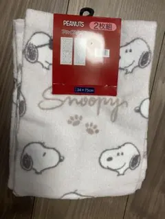 スヌーピー　フェイスタオル 2枚セット