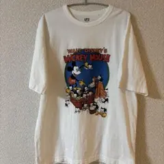 UNIQLO ミッキーマウス Tシャツ Lサイズ ホワイト
