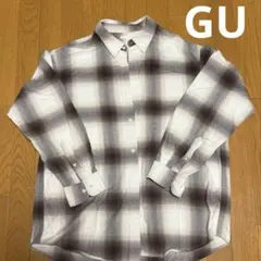 GU フランネルチェックシャツ サイズXL