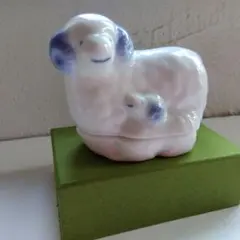 羊　白磁　干支香合