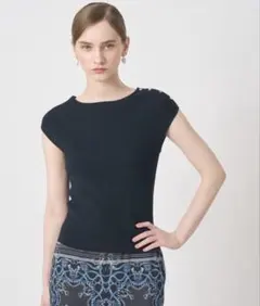 【お盆セール】ANAYI アナイストレッチショルダープルオーバー新品未使用タグ付 お盆セール】ANAYI アナイストレッチショルダープルオーバー新品未使用