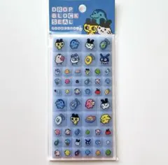 【新品】 たまごっち　ドロップブロックシール　ブルー　タイルシール　ステッカー