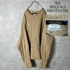 90s スコットランド製 BROOKS BROTHERS セーター PM177