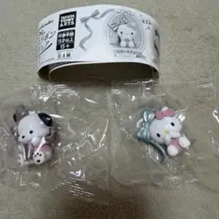 【バレエリボンフィギュア2】キティ、ポチャッコ