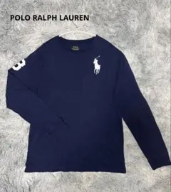 PoloRalphLaurenネイビー長袖カットソーXL.LL170ビッグポニー
