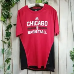 MK518★adidas シカゴブルズ バスケットボール Tシャツ★サイズM