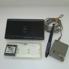 【超美品】任天堂 DS Lite 黒 タッチペン 充電器 大人のDS ソフト付き