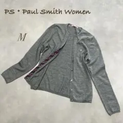 値下げ✨PS・Paul Smith Women ／グレー ニットカーディガン M