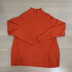 URBAN RESEARCH オレンジ カシミヤ混　タートルネックセーター