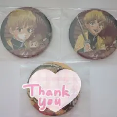 鬼滅の刃 原作缶バッジ 我妻善逸 2個