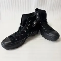コンバース オールスター チャンク HI 24.5cm 厚底 オールブラック 블랙