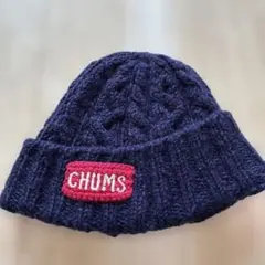 CHUMS ニット帽 ネイビー